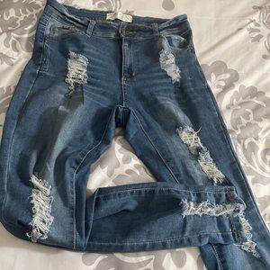 Jean elastizado azul medio